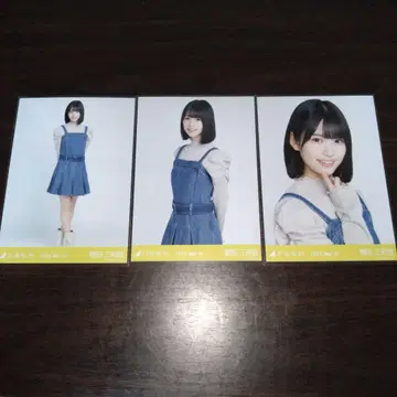 노기자카46 브로마이드 마스다 미리오 컴프 데님 원피스 원피스