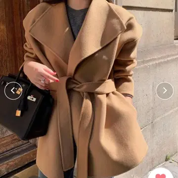 [ 완판템 ] Mela 와이드 컬러 코트 브라운