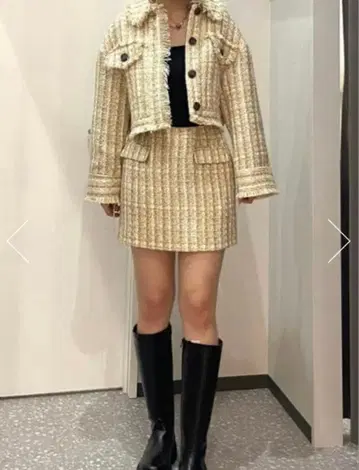 moussy 트위드 셋업 정가 29150엔