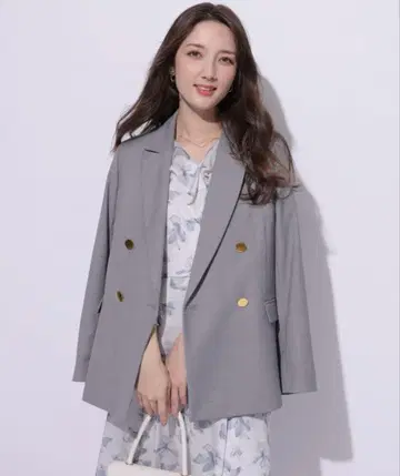 아푸와이저 리셰 더블 버튼 테일러 자켓 그레이 S