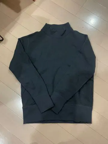 LOOPWHEELER lowercase 터틀넥 맨투맨 S 흑먹색