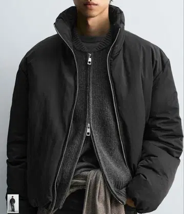 ZARA 발수 가공 퍼프 자켓