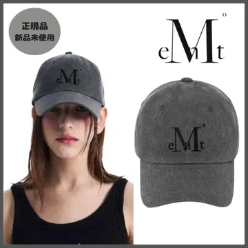 [ 미사용 새상품 ] MUCENT 무센트 자수 로고 다크 그레이 캡