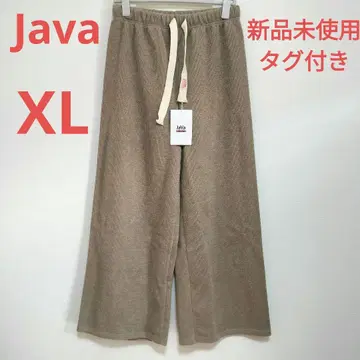 Java 자바 택 포함 미사용 새상품 굵은 끈 와이드 팬츠