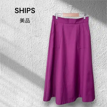 [거의 새상품] 손세탁 OK 쉽스 저지 멜톤 플레어 스커트 핑크