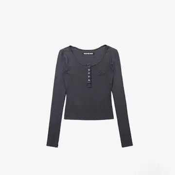 BAD BLOOD 다크 그레이 긴팔 T셔츠