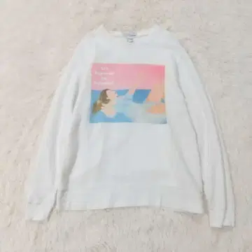 리틀 페이스 트레이닝복 맨투맨 티셔츠 프린트 L