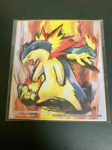 포켓몬 ART 색지 히노아라시 마그마라시 바크훈