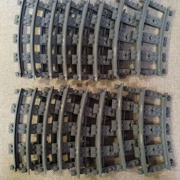 [ LEGO ] 레고 블록 곡선 레일 16개 세트