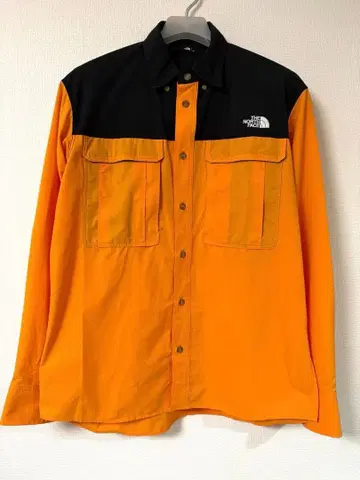 THE NORTH FACE 긴팔 셔츠 NR12107 오렌지/블랙
