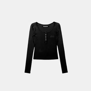 BAD BLOOD 블랙 긴팔 T셔츠