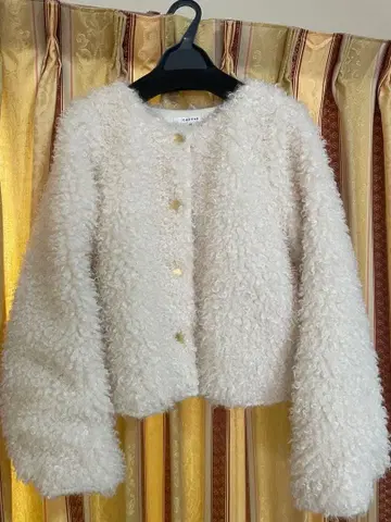 CADUNE 보아 자켓 38 화이트