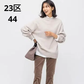 컨디션 최상 23구 44 울 캐시미어 블렌드 벌키 모크넥 니트