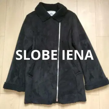 슬로브 이에나 따뜻한 무스탕 코트 블랙