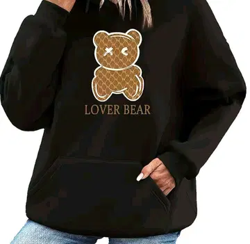 [ 미사용 새상품 ] 오버 사이즈 속기모 후드티 LOVE BEAR