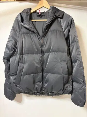 theory 후드 부착 다운 자켓 S 그레이