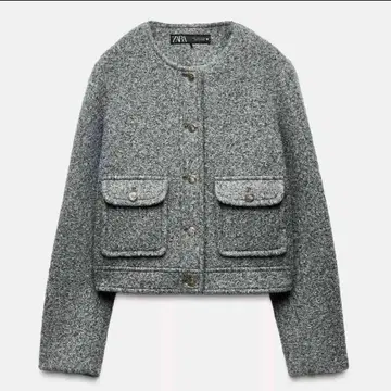 ZARA 부클 숏 자켓