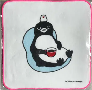 Suica 펭귄 문조와 커피 핸드 타월 사카자키 치하루