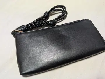 MONO COMME CA 스트랩 장지갑 블랙