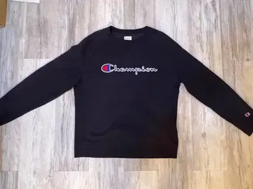 Champion 크루넥 맨투맨 블랙