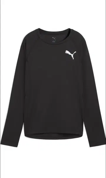 Puma 블랙 롱 슬리브 T셔츠