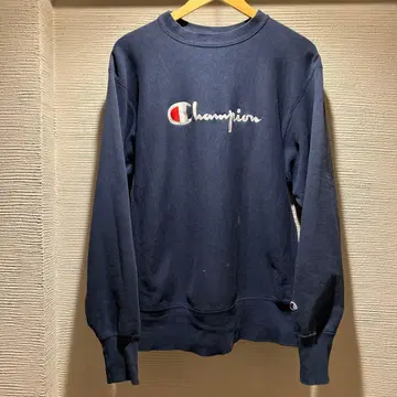 챔피온 리버스 위브 USA L 네이비 맨투맨