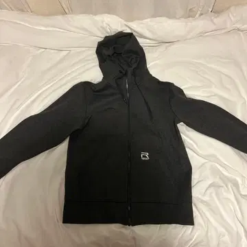 프론트 로우 럭비 블랙 후드티