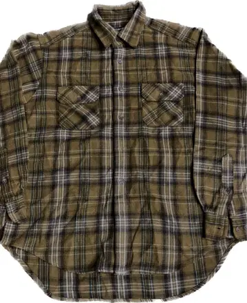 올드 유니클로 네이비 택 플란넬 셔츠 사이즈 M