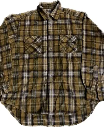 올드 유니클로 네이비 택 플란넬 셔츠 사이즈 M