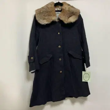 nesessaire 네세세아 퍼 칼라 코트 그레이 코튼