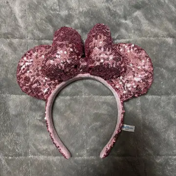 디즈니랜드 미니 핑크 스팽글 머리띠