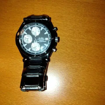 ALBA 크로노그래프 손목시계 10기압 방수