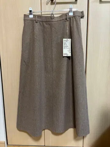 무인양품 MUJI 플레어 스커트 모카 브라운 M 사이즈 미사용 새상품