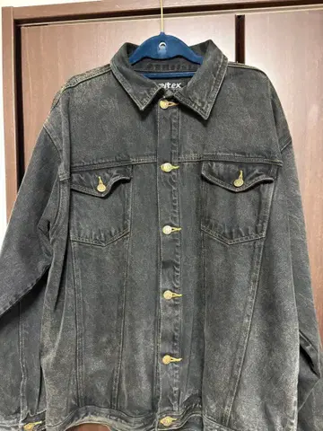 VELTEX 단장 데님 자켓