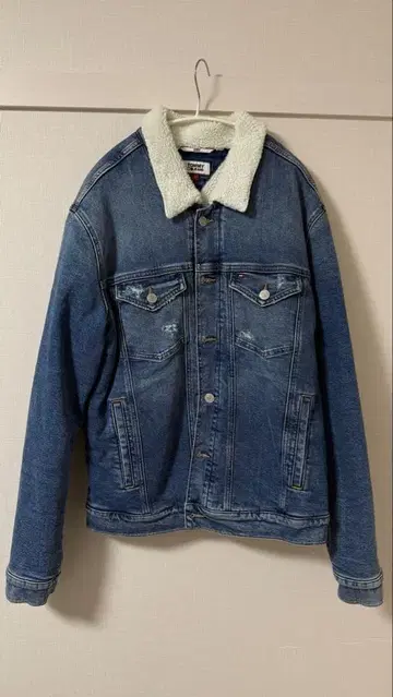 TOMMY JEANS 보아 옷깃 데님 자켓