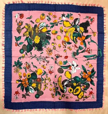 마니프리/후르츠 믹스 울 x 실크 스톨 120cm 새상품