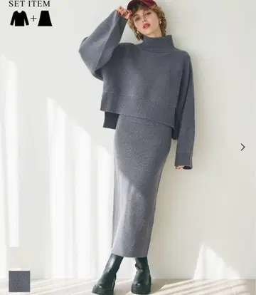 [ coca ] 니트 셋업 원피스