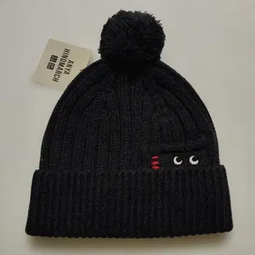 유니클로 안야 힌드마치 히트텍 니트 모자 새상품 미사용