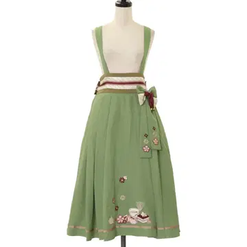 봄꽃 소식 다회 스커트 그린 아마벨