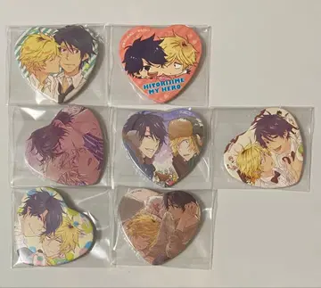 히토리즈메 마이 히어로 하트형 캔뱃지 6개 세트