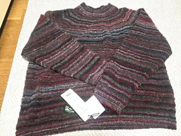 M.&KYOKO 엠앤드쿄코 사토 섬유 니트 스웨터 미사용 택 포함