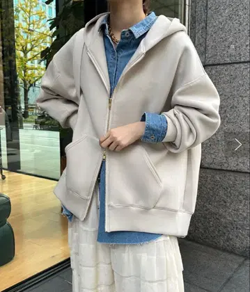 새상품급 Dou Dou폰드 잉그 지퍼 후드티