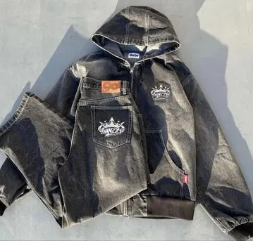 미사용 새상품 레어 완판템 9090 king logo 셋업