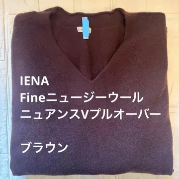 업체 클리닝 완료 IENA Fine 뉴질랜드 울 뉘앙스 V 풀오버