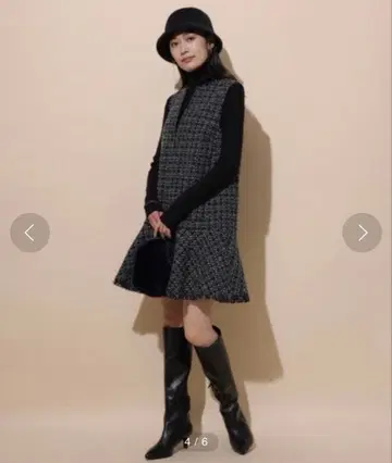 아푸와이저 리셰 트위드 페플럼 점프 스커트