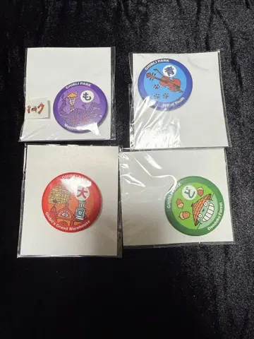 지브리 파크 캔뱃지 4종 세트