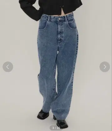 [ GIUNON ] 스트레이트 데님 팬츠