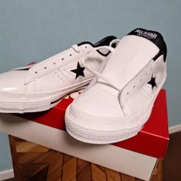 초특급 새상품 와 스타 가죽 CONVERSE 컨버스