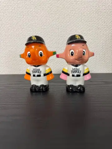 소프트뱅크 호크스 마스코트 2체 세트 저금통