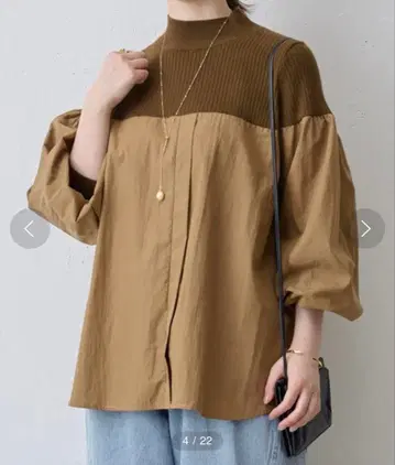 [ BEARDSLEY ] 리브 니트 콤비 셔츠